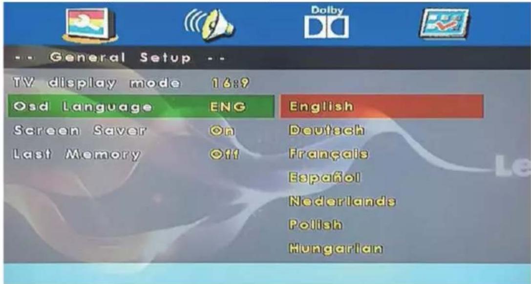 LENCO DVL1662 - OSD Language (Langue OSD) - 1