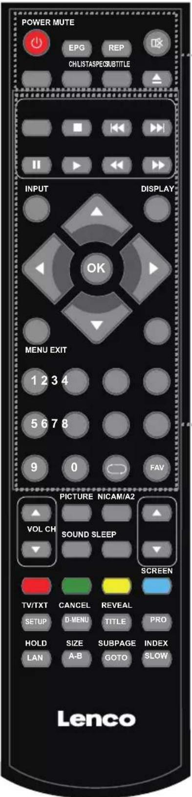 LENCO DVL1662 - Fernbedienung - 1