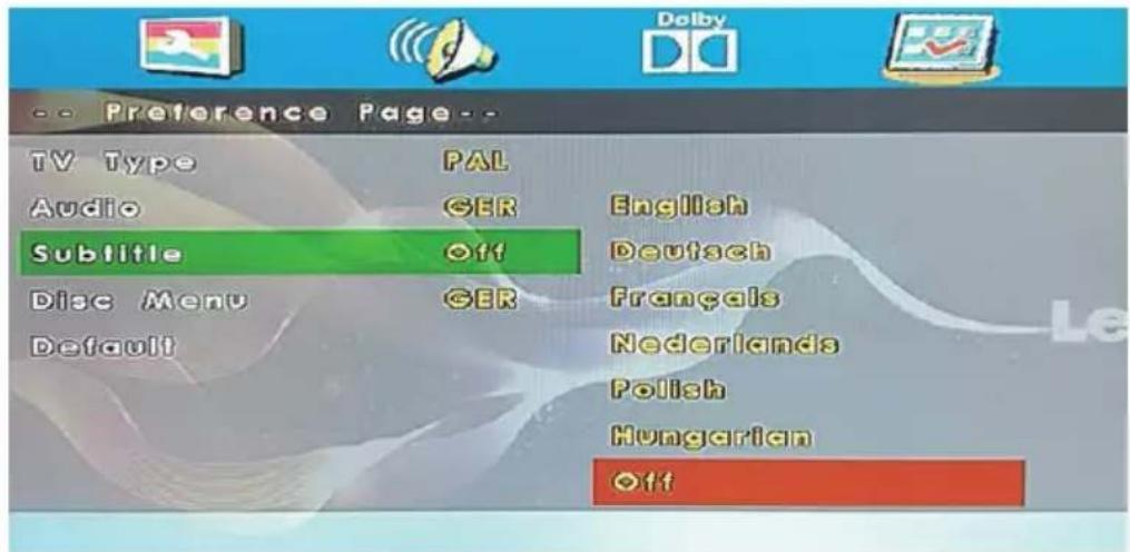 LENCO DVL1662 - Subtitle (Ondert.) - 1