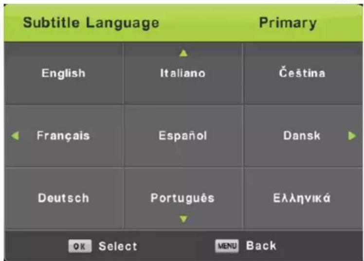 LENCO DVL1662 - Subtitle Language - 1