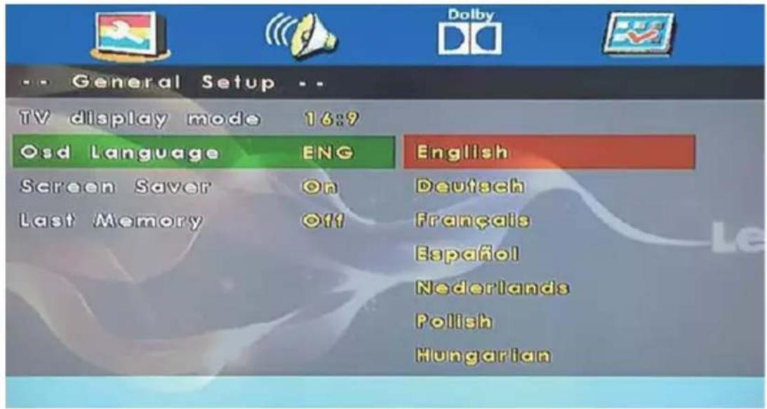 LENCO DVL1662 - OSD Language (Idioma de OSD) - 1