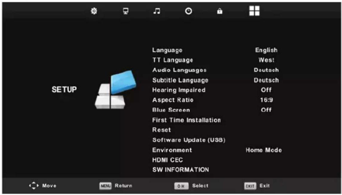 LENCO DVL1662 - Menu Configuration - 1