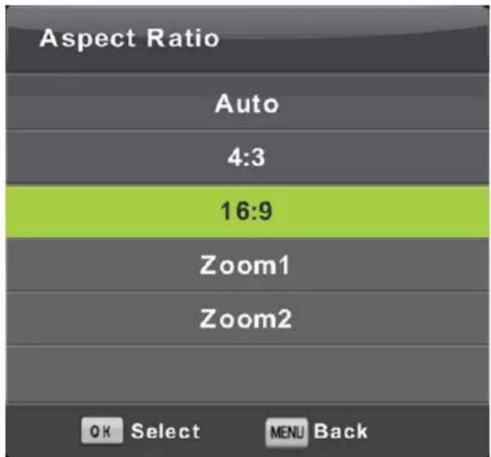 LENCO DVL1662 - Aspect Ratio - 1