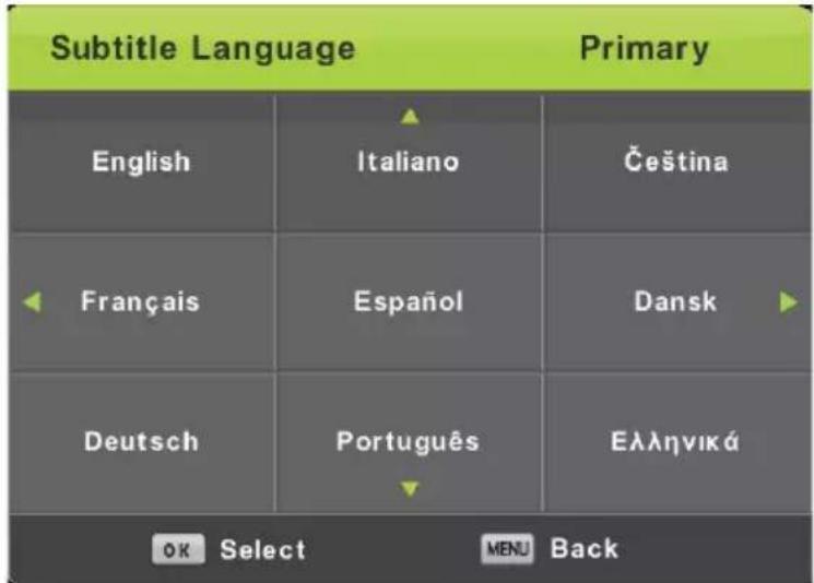 LENCO DVL1662 - Subtitle Language (Lang. sous-titres) - 1