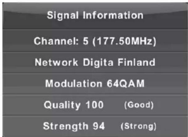 LENCO DVL1662 - Signal Information - 1