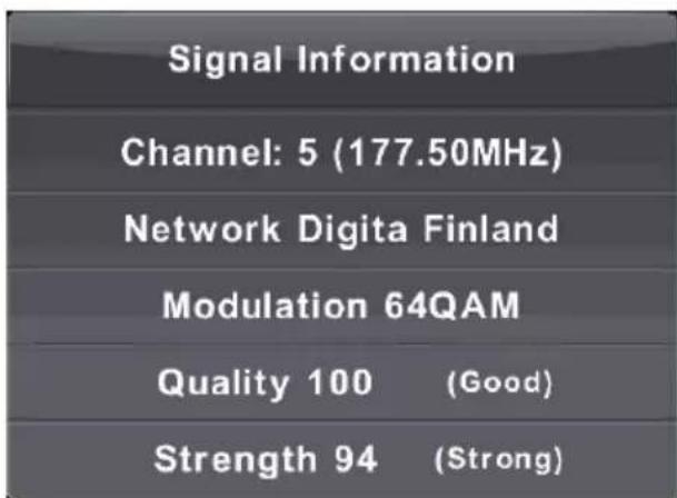 LENCO DVL1662 - Signal Information (Signalinformation) - 1