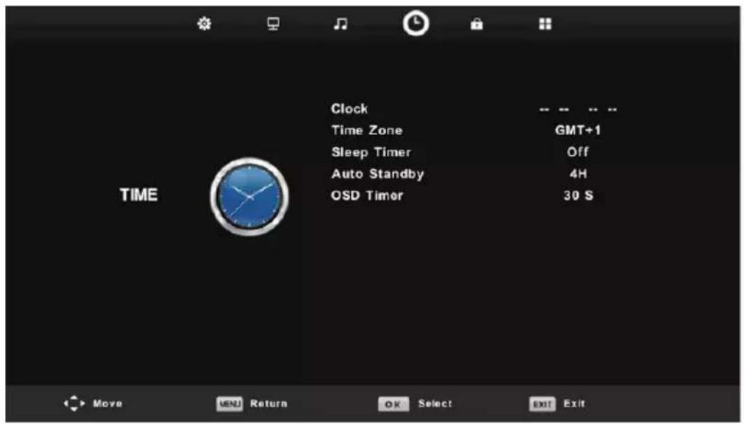 LENCO DVL1662 - Time Menu - 1