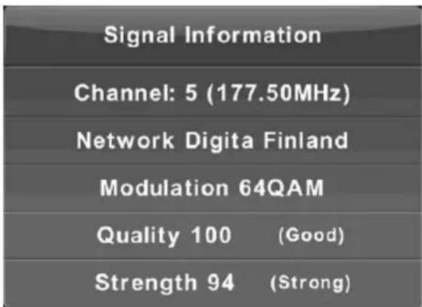 LENCO DVL1662 - Signaalinformatie - 1