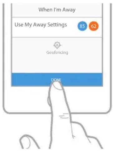 HONEYWELL Home Lyric T5 WiFi - Setting location-based temperature control and smart scheduling in the Lyric app - 4