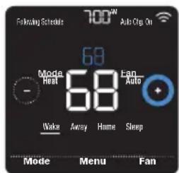 HONEYWELL Home Lyric T5 WiFi - Ajustar la temperatura en modo automático - 1