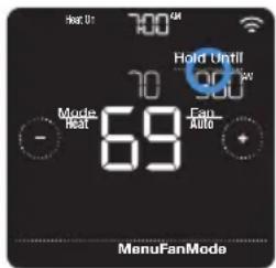 HONEYWELL Home Lyric T5 WiFi - Configurar el intervalo permanente - 1