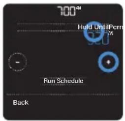 HONEYWELL Home Lyric T5 WiFi - Setting temporary hold (for use with time-based schedules only) - 2