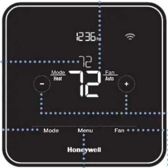 HONEYWELL Home Lyric T5 WiFi - Régler la température - 1