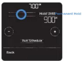 HONEYWELL Home Lyric T5 WiFi - Réglage du maintien permanent - 2