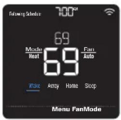 HONEYWELL Home Lyric T5 WiFi - Période du programme - 1