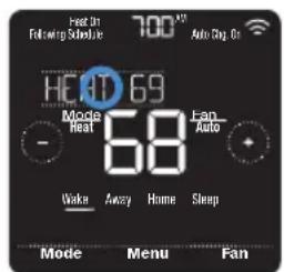 HONEYWELL Home Lyric T5 WiFi - Réglage de la date - 8