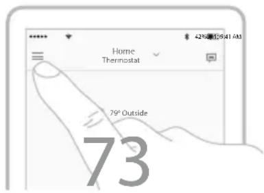 HONEYWELL Home Lyric T5 WiFi - Setting vacation hold (must be set using the Lyric app) - 1