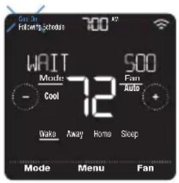 HONEYWELL Home Lyric T5 WiFi - Setting the fan - 1