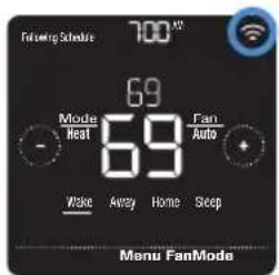 HONEYWELL Home Lyric T5 WiFi - Wi-Fi connection status - 8