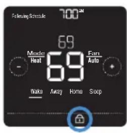 HONEYWELL Home Lyric T5 WiFi - Desbloquear la pantalla - 1