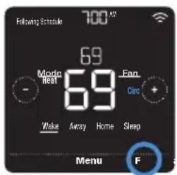 HONEYWELL Home Lyric T5 WiFi - Réglage du ventilateur - 3