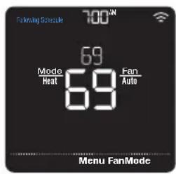 HONEYWELL Home Lyric T5 WiFi - Schedule status - 1