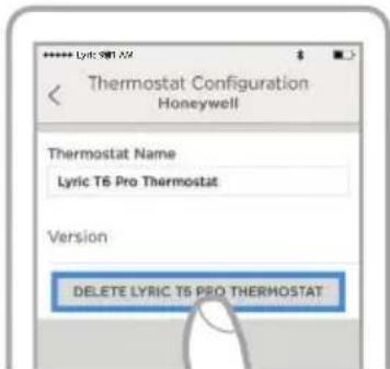 HONEYWELL Home Lyric T5 WiFi - Disconnecting and reconnecting to a Wi-Fi network - 2