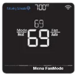 HONEYWELL Home Lyric T5 WiFi - Schedule status - 2