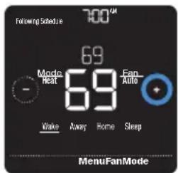 HONEYWELL Home Lyric T5 WiFi - Réglage de la température - 1