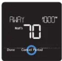HONEYWELL Home Lyric T5 WiFi - Setting a time-based schedule on the thermostat - 7
