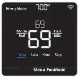 HONEYWELL Home Lyric T5 WiFi - Período del programa - 1