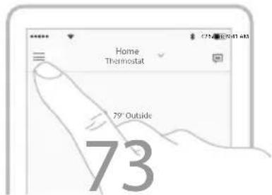 HONEYWELL Home Lyric T5 WiFi - Réglage du mode Vacances (doit être programmé à l'aide de l'application Lyric) - 1