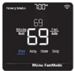 HONEYWELL Home Lyric T5 WiFi - Schedule period - 1