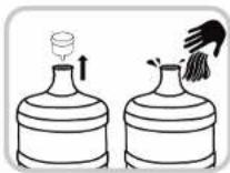HONEYWELL HWB1052W2 - Steps To Replace Water Bottles - 1