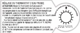 HONEYWELL HWB1052W2 - Réglage du thermostat d'eau FROIDE - 1