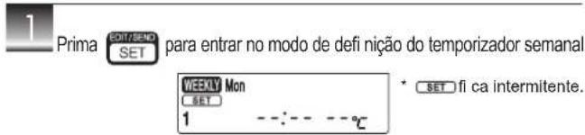 MITSUBISHI MSZAP42VG - Definir o temporizador seminal - 1