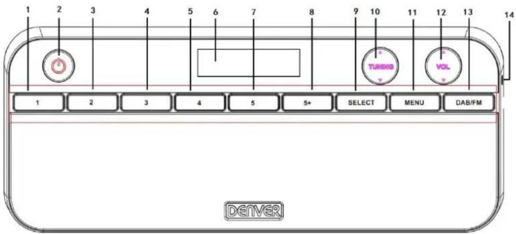 DENVER DAB47 - Vista anteriore - 1