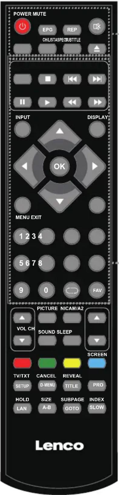 LENCO DVL3242 - Fernbedienung - 1