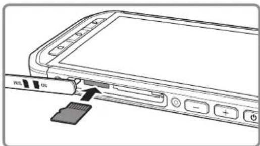 CAT S40 - Commencer à utiliser votre téléphone mobile Installation d'une carte mémoire - 2