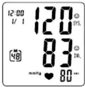 TOPCOM BPM Wrist 7500 BD4627 - Displayikoner - 1