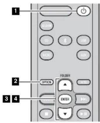 YAMAHA MCRB043DAB - ADJUSTING THE CLOCK (OPTION MENU) - 1