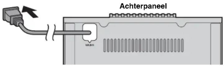 YAMAHA MCRB043DAB - De stroomkabel aansluiten - 1