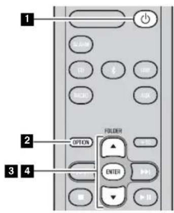 YAMAHA MCRB043DAB - Réglage de l'horloge (MENU OPTION) - 1