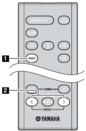 YAMAHA MCRB043DAB - Selecting preset DAB stations - 1