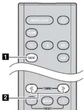 YAMAHA MCRB043DAB - Auswahlen eines FM-Senders - 1
