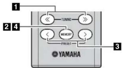 YAMAHA MCRB043DAB - Présélection manuelle - 1