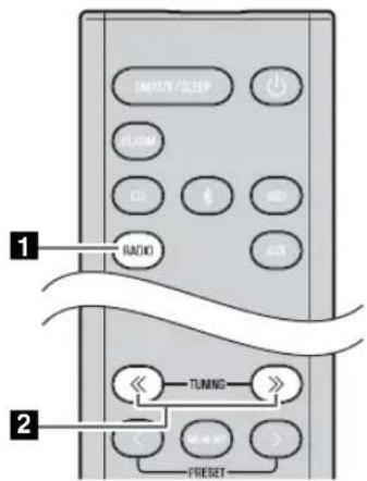 YAMAHA MCRB043DAB - Selecting an FM station - 1