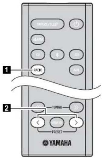 YAMAHA MCRB043DAB - Selezione di stazioni FM preselezionate - 1