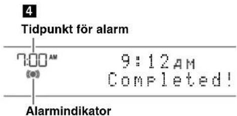 YAMAHA MCRB043DAB - Stalla in tidpunkt och typ av alarm (Option-menyn) - 3