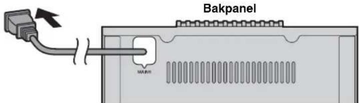 YAMAHA MCRB043DAB - Anslutning av natakabeln - 1